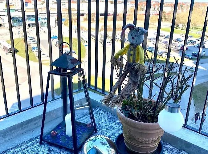 Апартаменты Helles Ueber Den Daechern Rostocks Росток